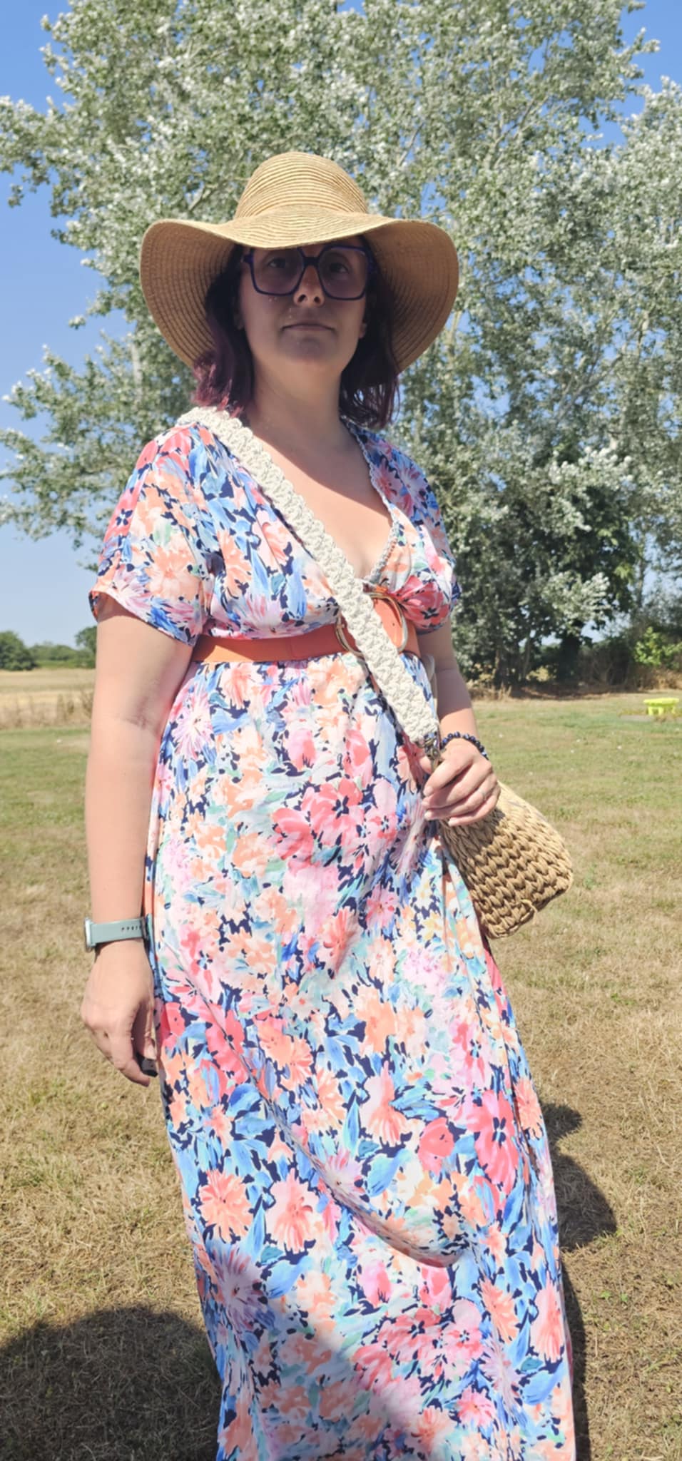 Sangle de sac en macramé large