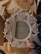 Miroir en Macramé