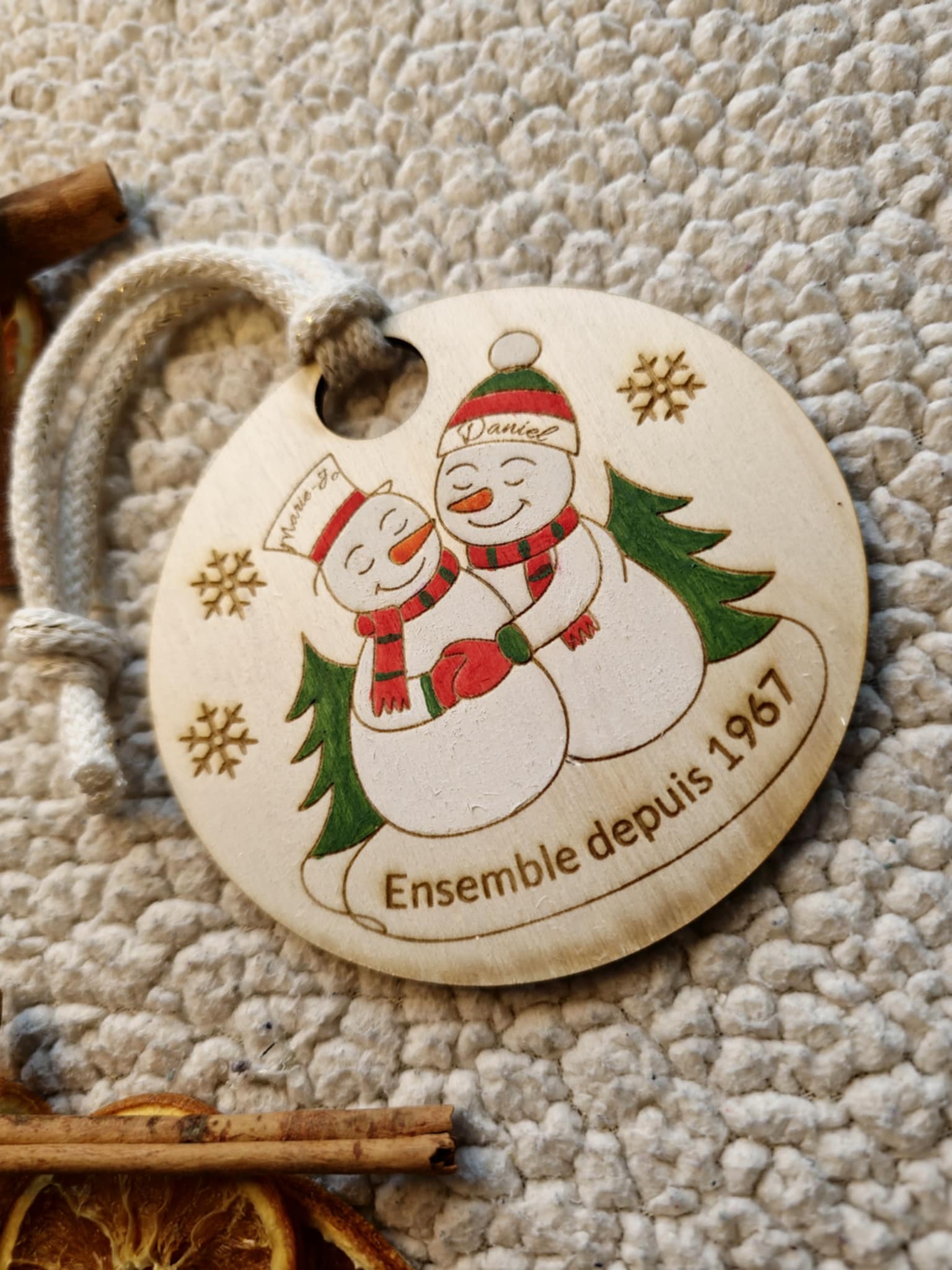 Amoureux Bonhomme de neige