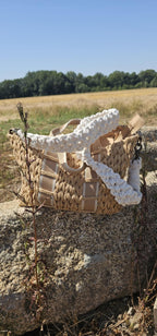 Sangle de sac en macramé large