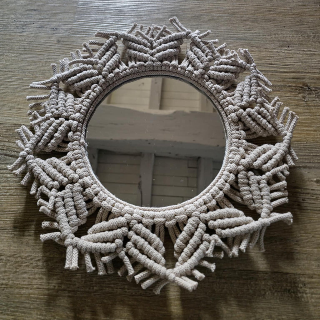 Miroir en Macramé