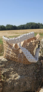 Sangle de sac en macramé large