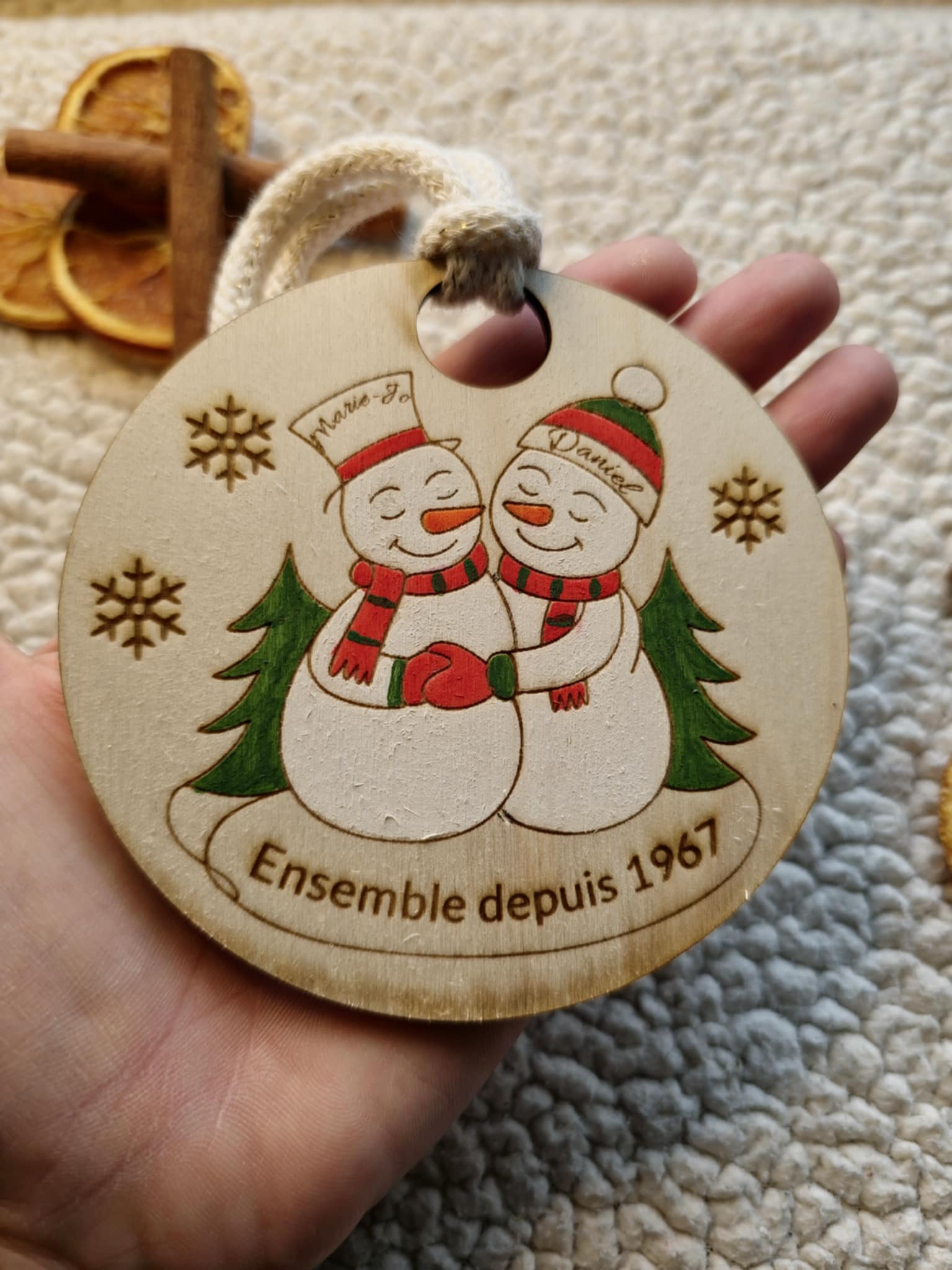 Amoureux Bonhomme de neige